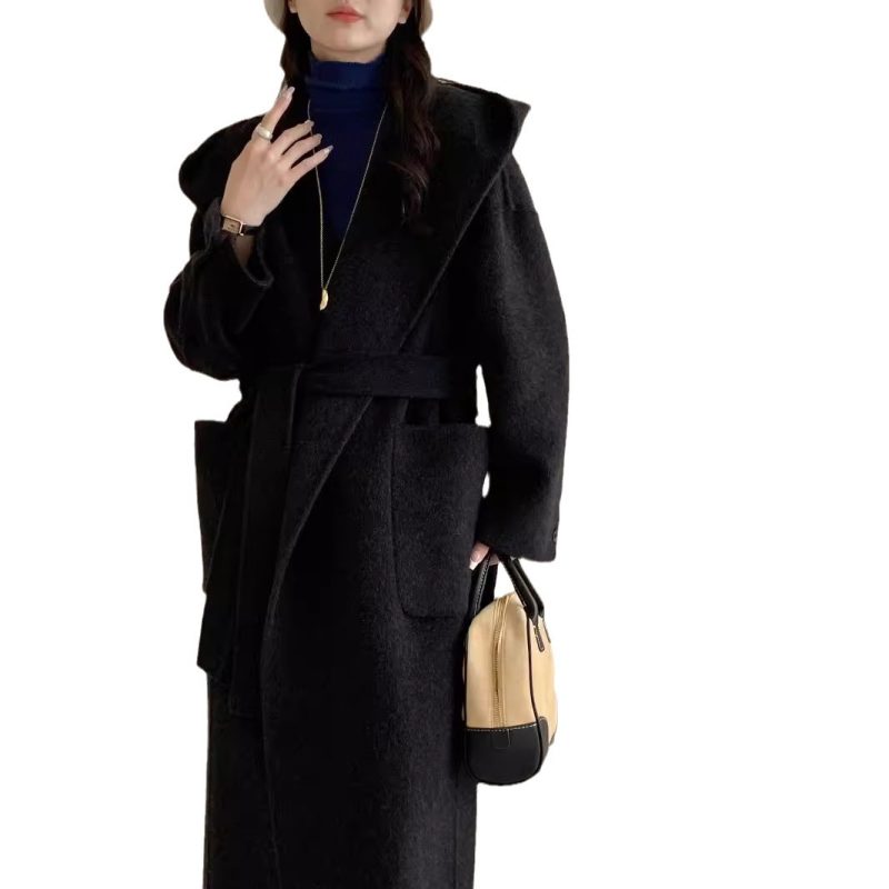 Hooded Double-Sided Wool Overcoat - Image 8