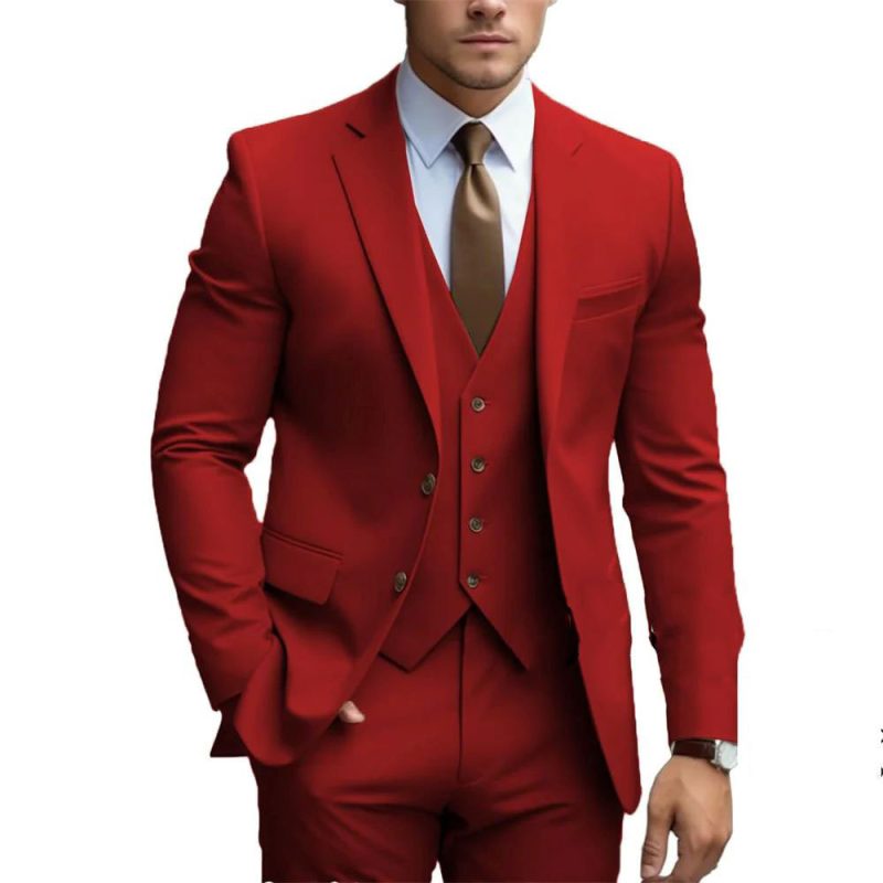 Business Casual Men's Three-piece Suit - Image 5