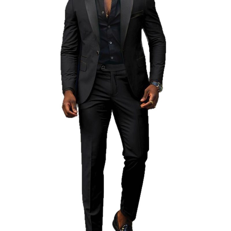 Men's Business Casual Coat Trouser Suit - Image 9