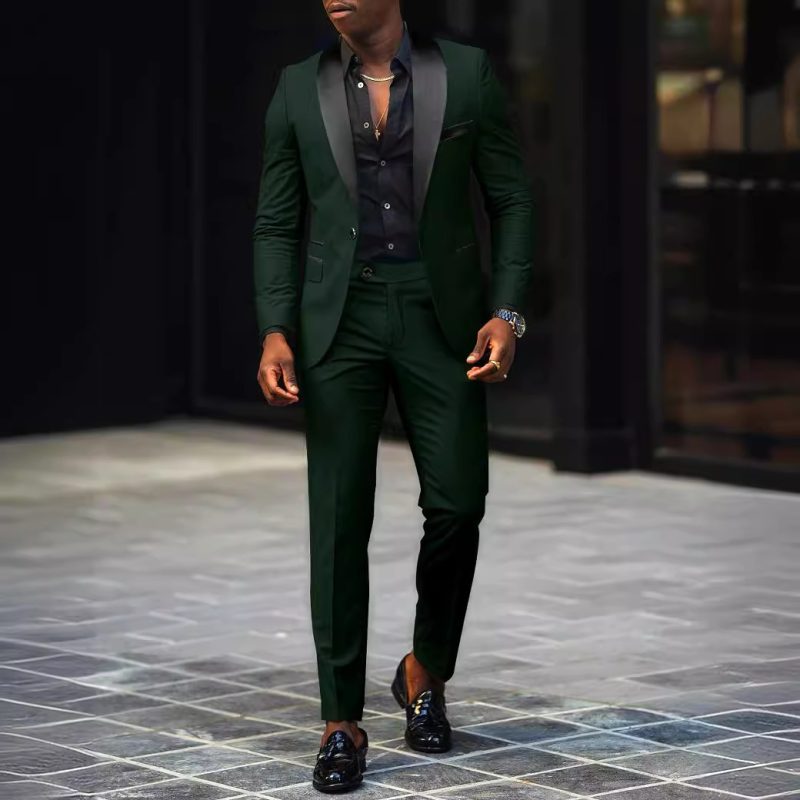 Men's Business Casual Coat Trouser Suit - Image 5
