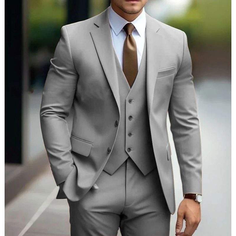Business Casual Men's Three-piece Suit - Image 3