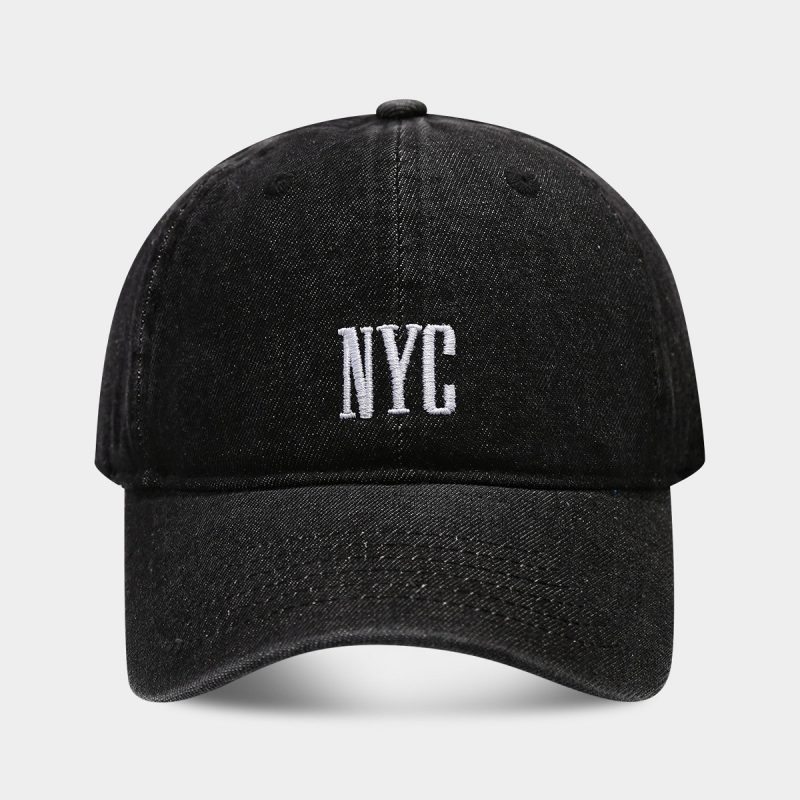 Retro Denim Alphabet Cap - Image 5