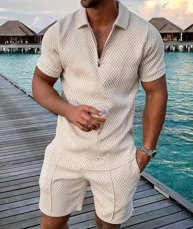 Short Sleeve Shorts Suit