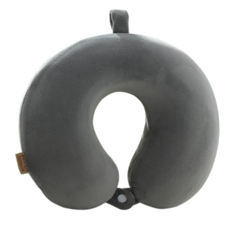 Solid Color U-shaped Memory Core Travel Pillow - Image 9