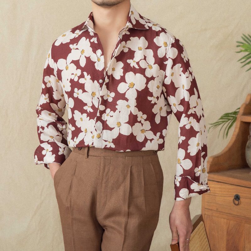 Printed Long Sleeve Shirt - Image 4