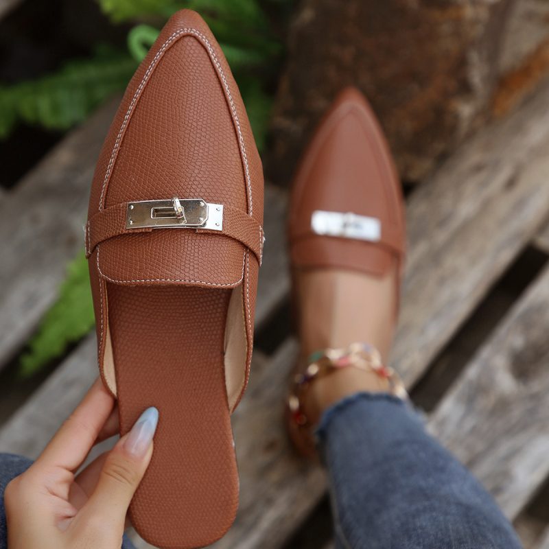 Low Heel Leisure Semi-slippers