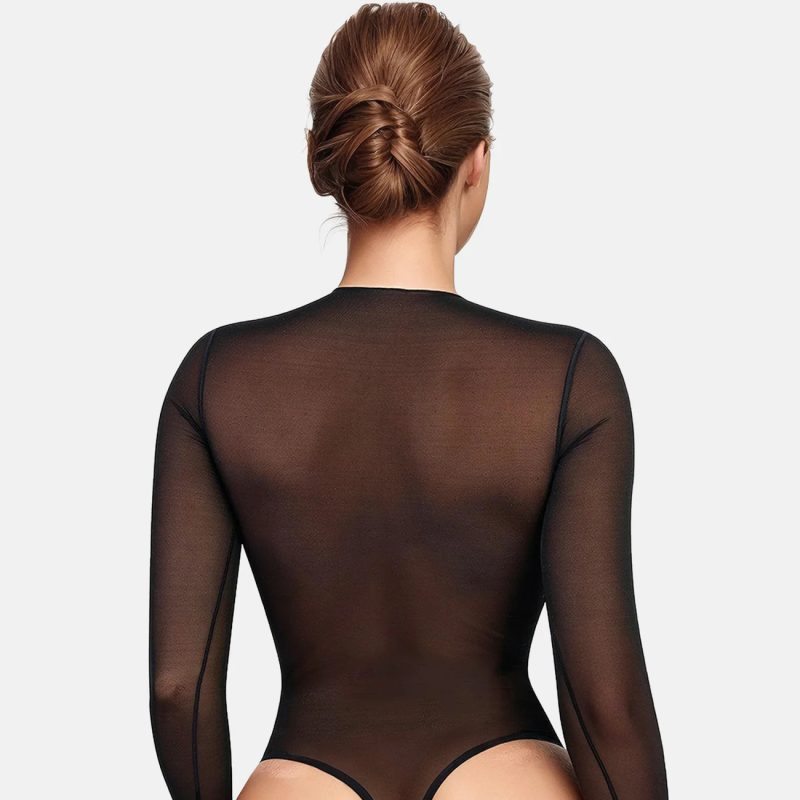 Mesh See-through Corset - Image 8