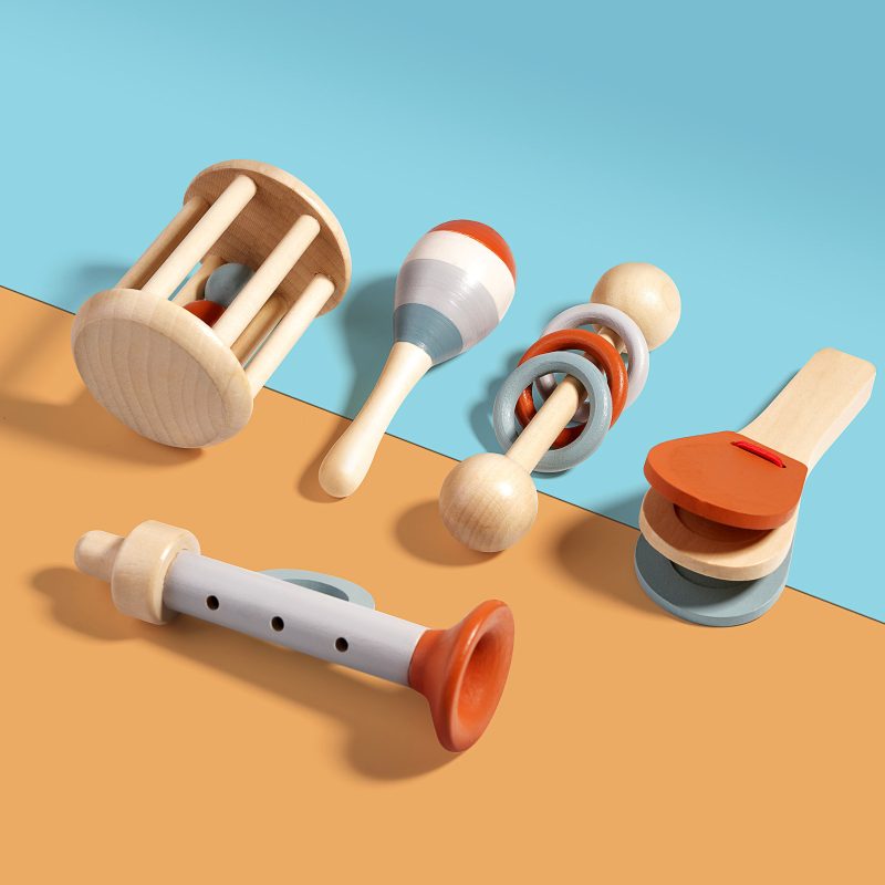 Wooden Cute Baby Rattle Toys - Image 6
