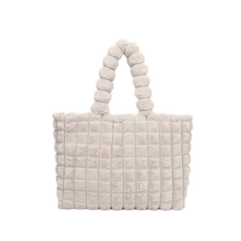 High Capacity Luxury Plush Tote Bag - Image 3