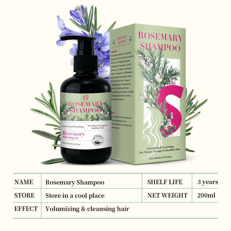 200ml Cleansing And Moisturizing Rosemary Shampoo - Image 4