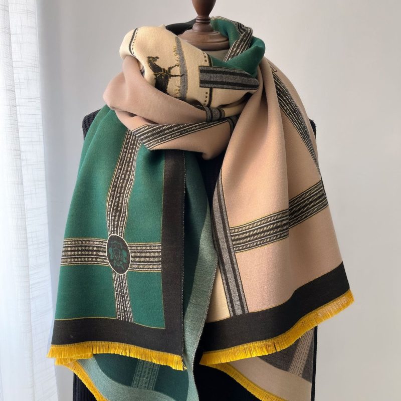 Blocking And Matching Cashmere Scarves