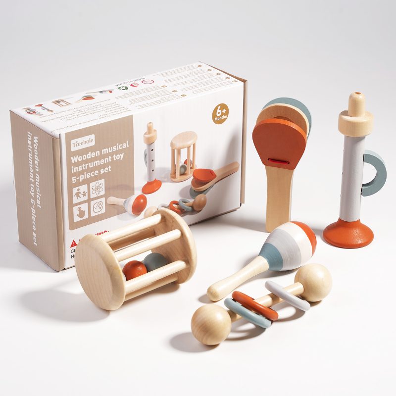 Wooden Cute Baby Rattle Toys - Image 5
