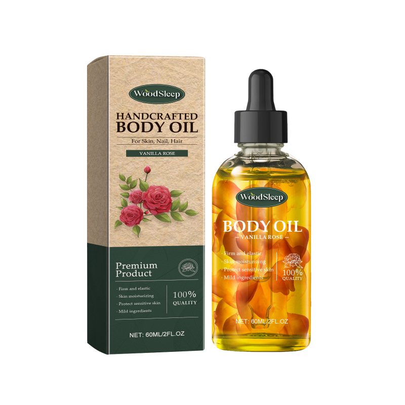 Handmade Vanilla Rose Skin Body Oil - Image 2