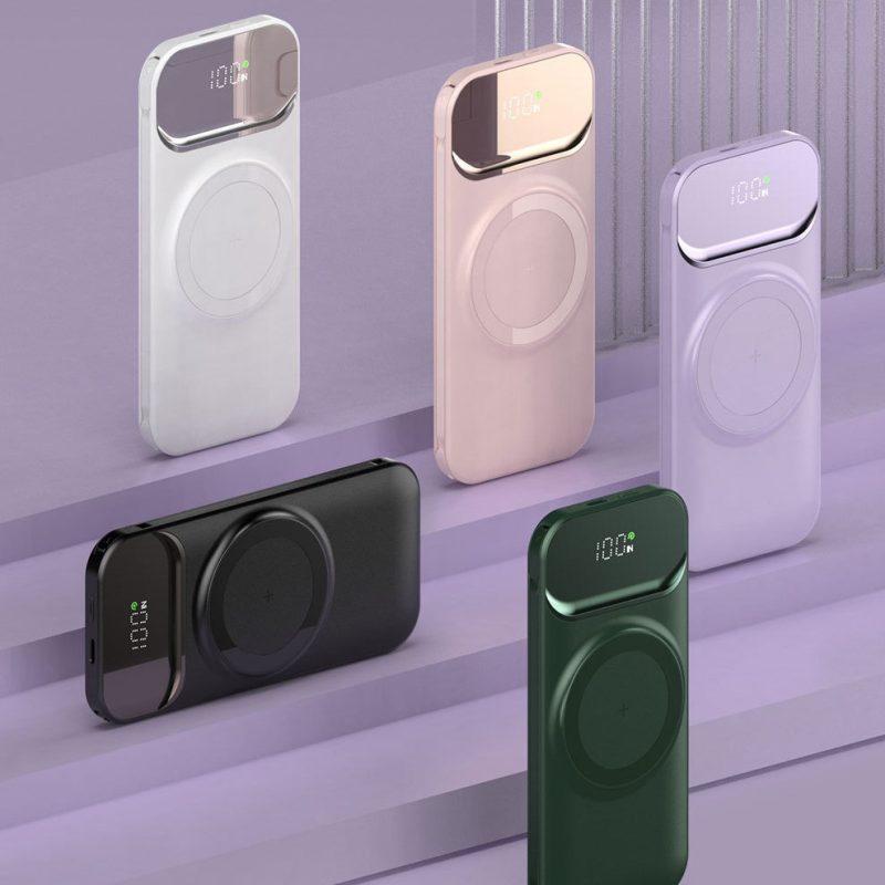 Wireless Magnetic Power Bank With Cable