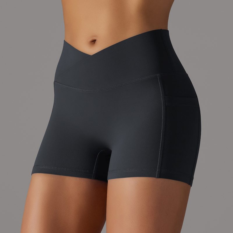 Sports Yoga Short Pants With Phone Area - Image 2