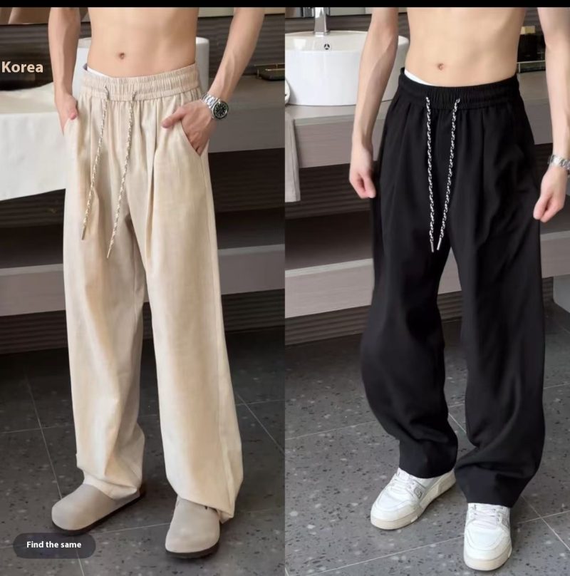 Ice Silk Linen Pants