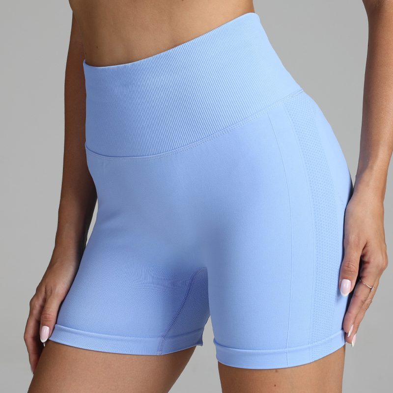 Seamless Hip-Lifting Solid Color Fitness Pants - Image 4