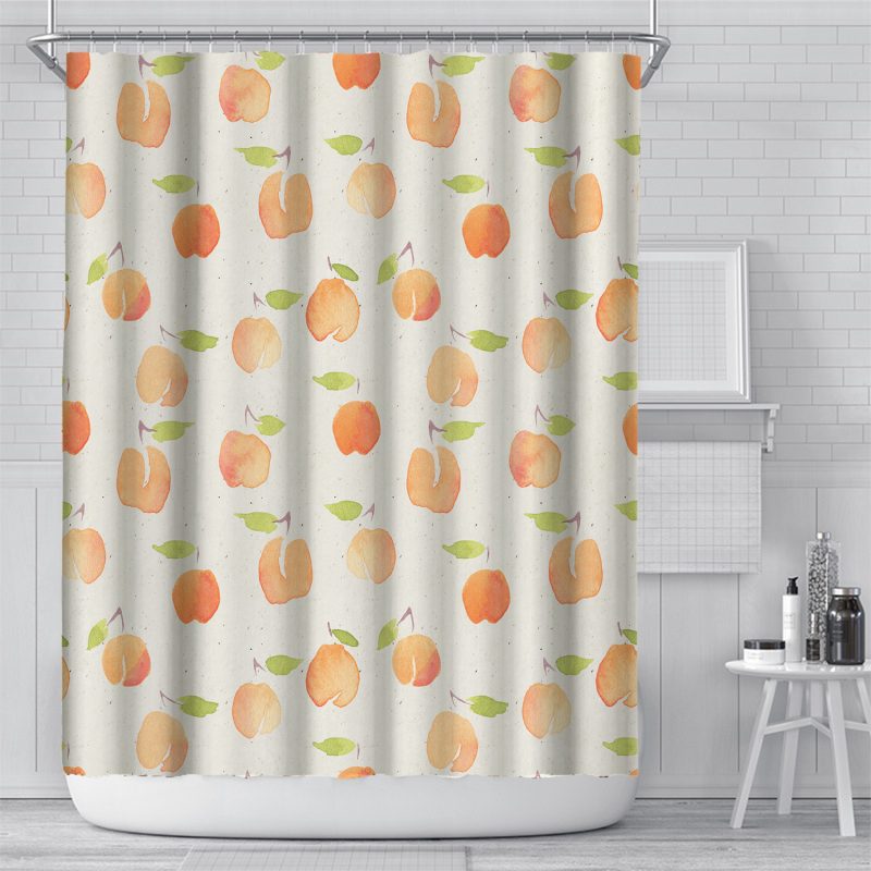 Waterproof And Mildew Digital Printing Bathroom Curtain - Image 3