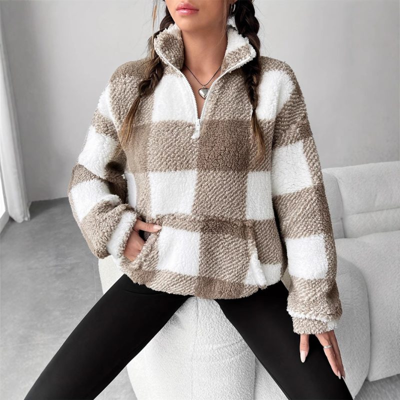 Plush Loose Casual Sweater - Image 4