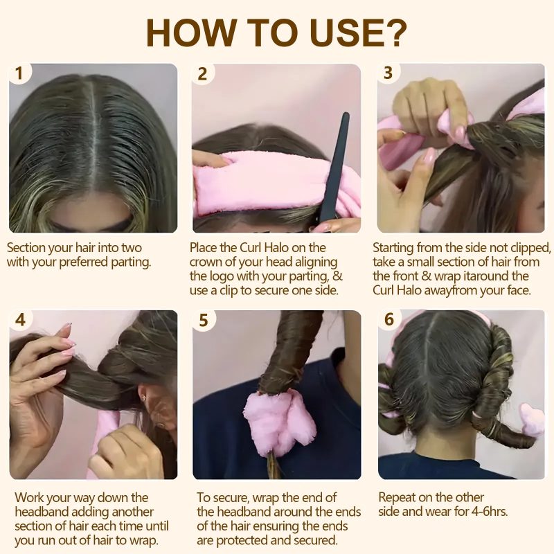 Satin Heatless Hair Curler - Image 6