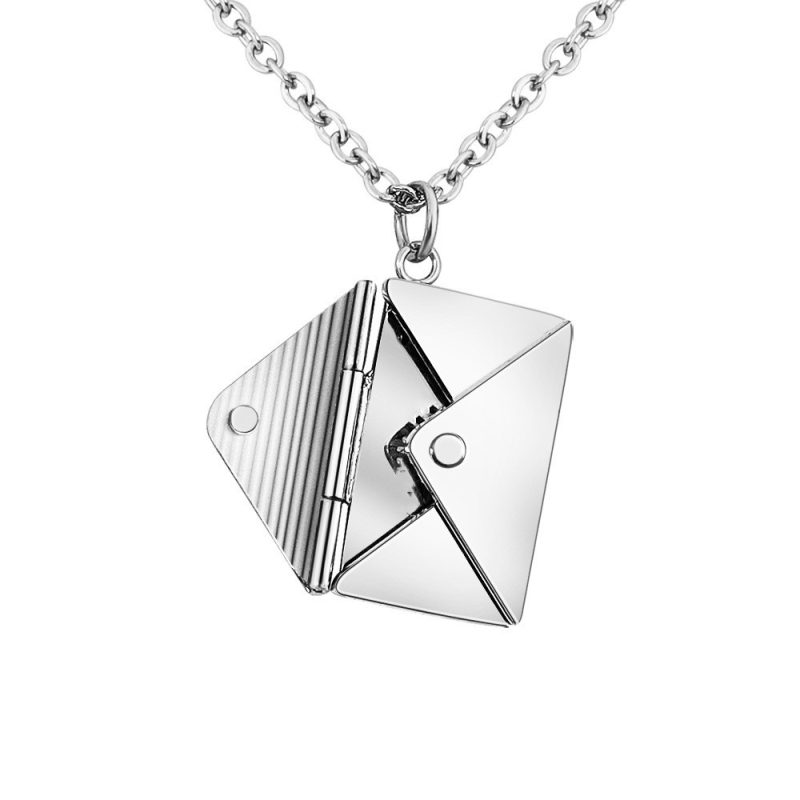 Women Lover Letter Envelop Necklace - Image 7