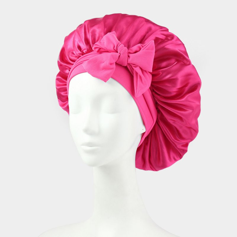 Double Layer Satin Silk Bonnet - Image 4