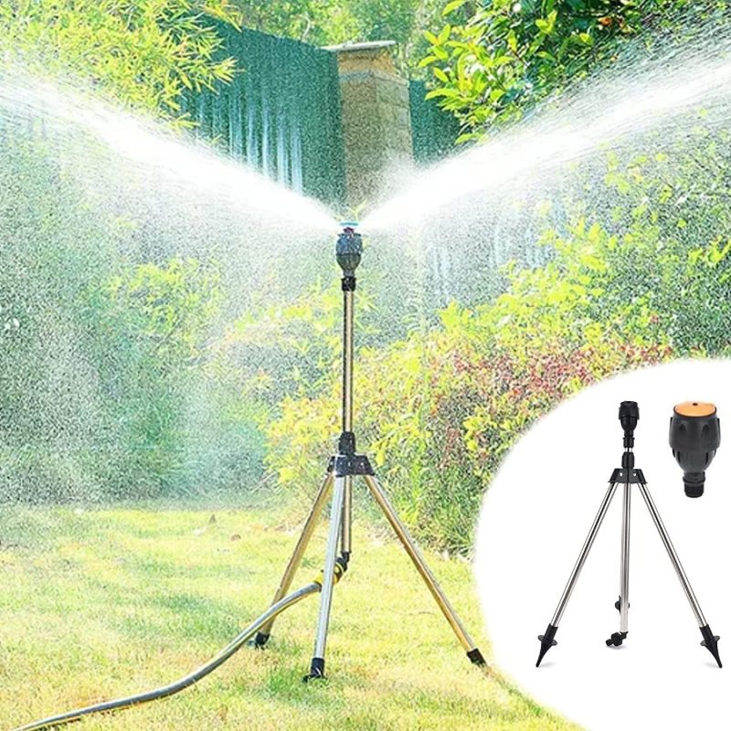 Retractable Automatic Rotating Tripod Sprinkler