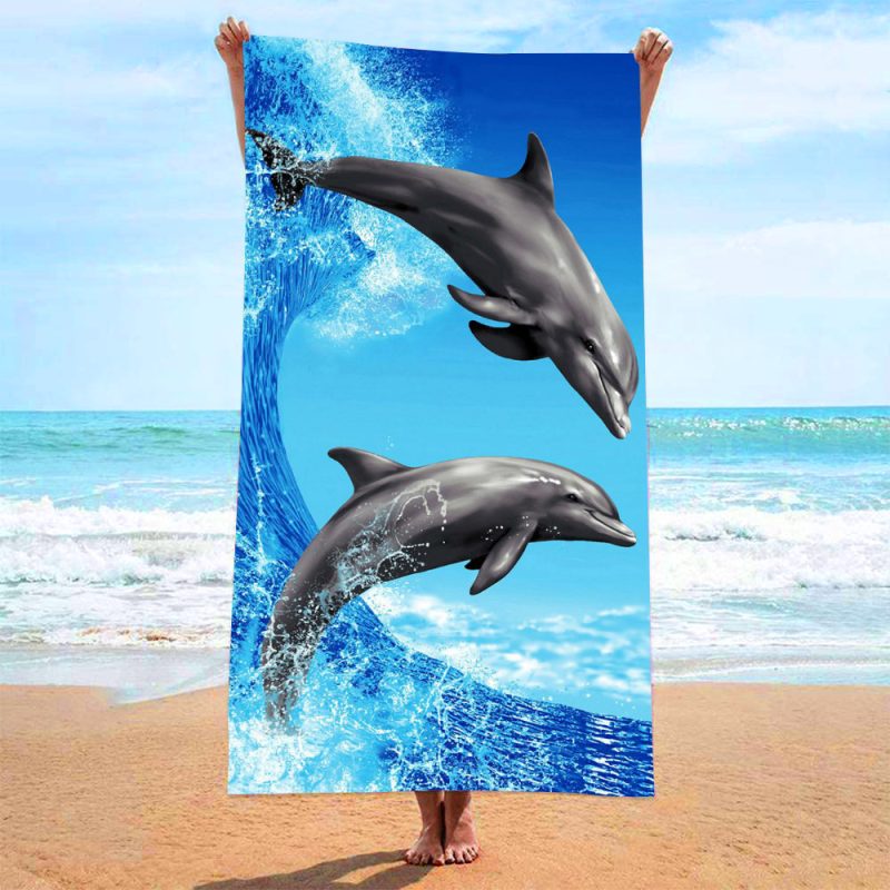Printed Beach Bath Towel - Image 4