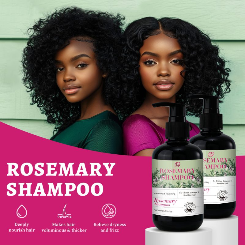 200ml Cleansing And Moisturizing Rosemary Shampoo - Image 2