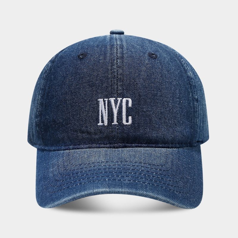 Retro Denim Alphabet Cap - Image 3
