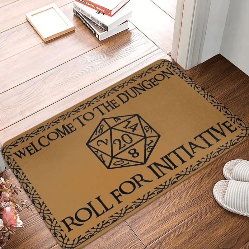 Welcome To Dungeon Digital Cube Bath Mat