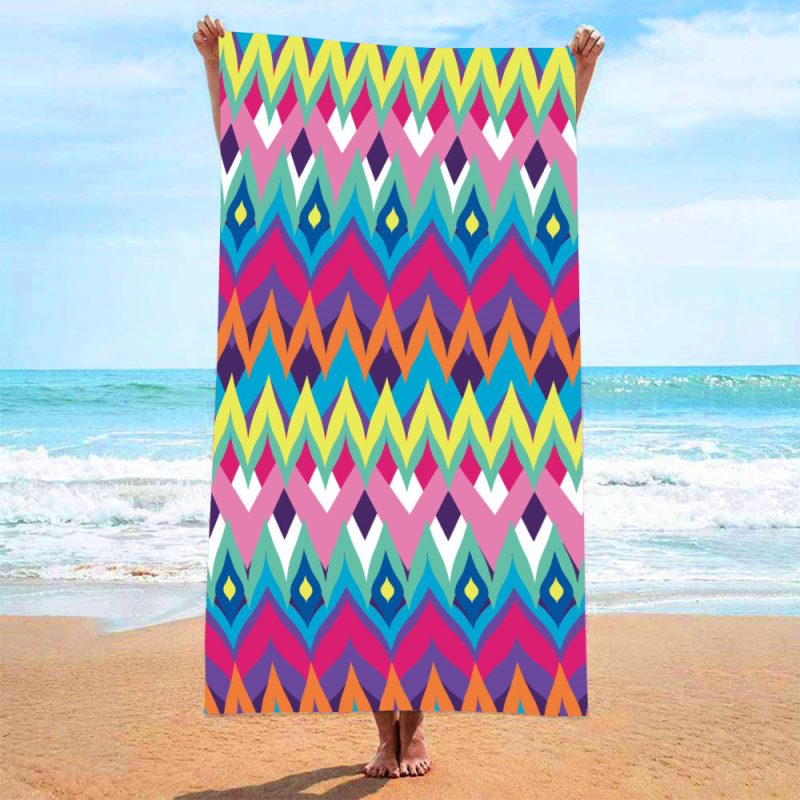 Printed Beach Bath Towel - Image 7