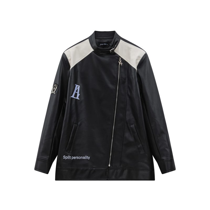 Black Long Sleeve Varsity Jacket - Image 4