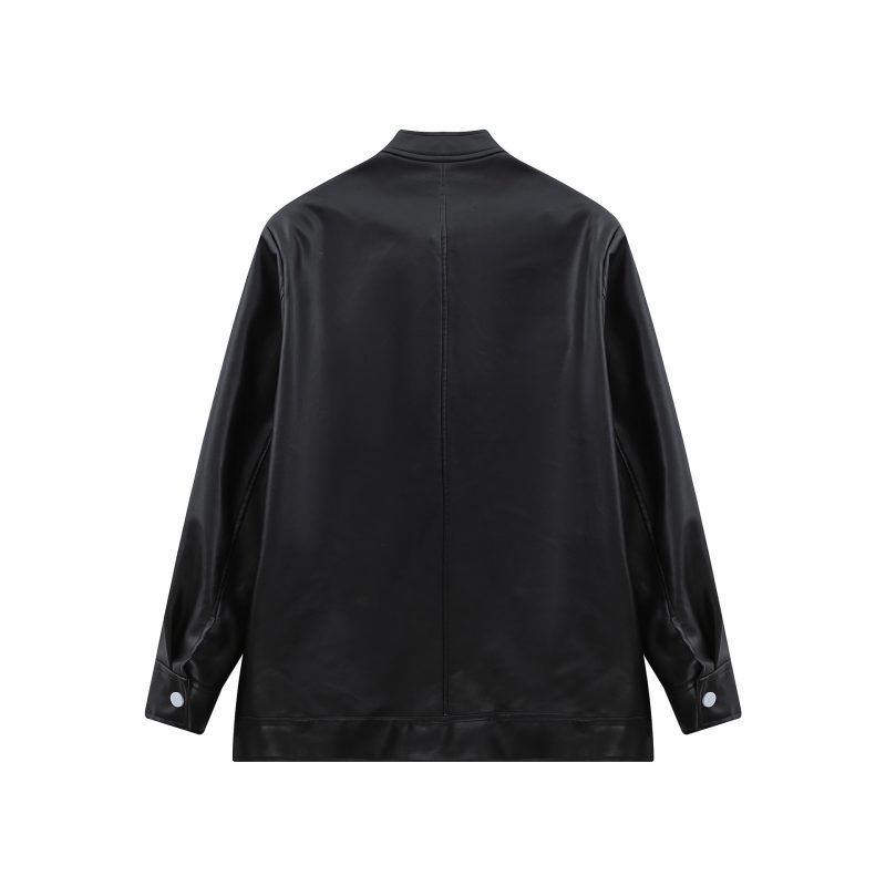 Black Long Sleeve Varsity Jacket - Image 7