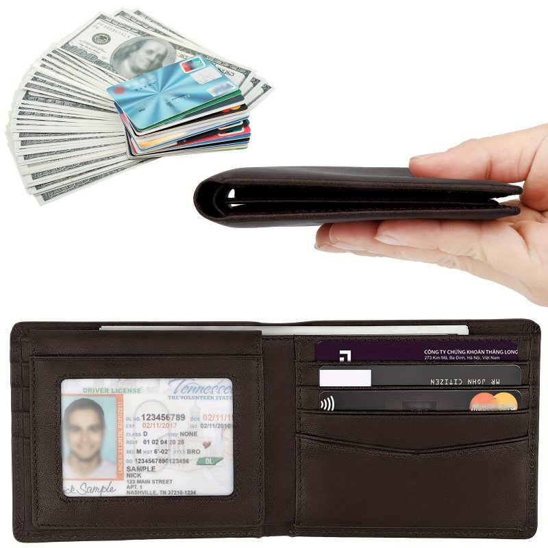 Anti-Theft Swiping Texture Multiple Wallet - Image 5