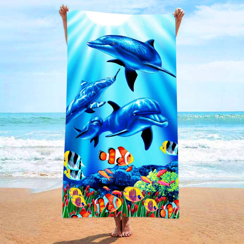 Printed Beach Bath Towel - Image 6
