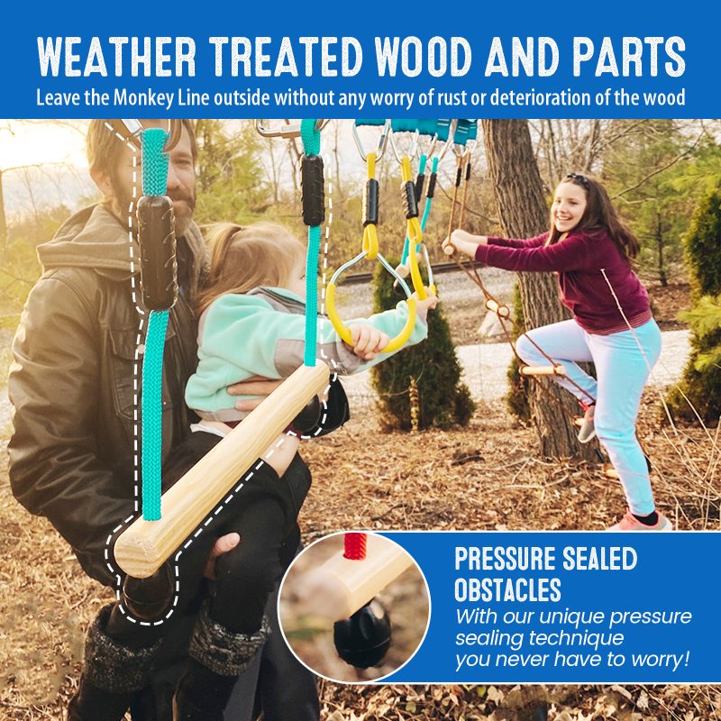 Outdoor Swing Balance Obstacle Course Kit - Image 5