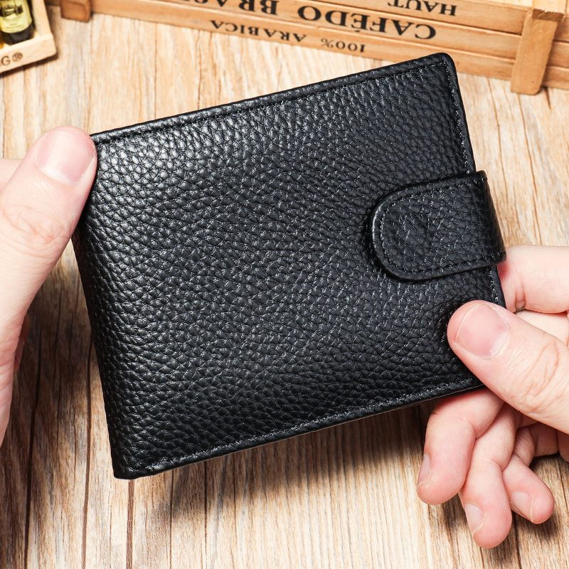 First Layer Cowhide Coin Purse Wallet