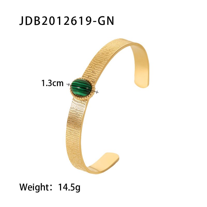 Stainless Steel Gold-plated Bracelets With Zirconia - Image 4