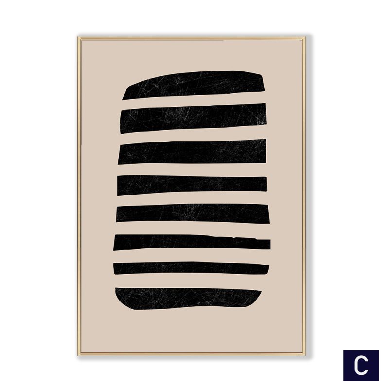 Geometric Shapes Wall Canvas Poster - Image 3