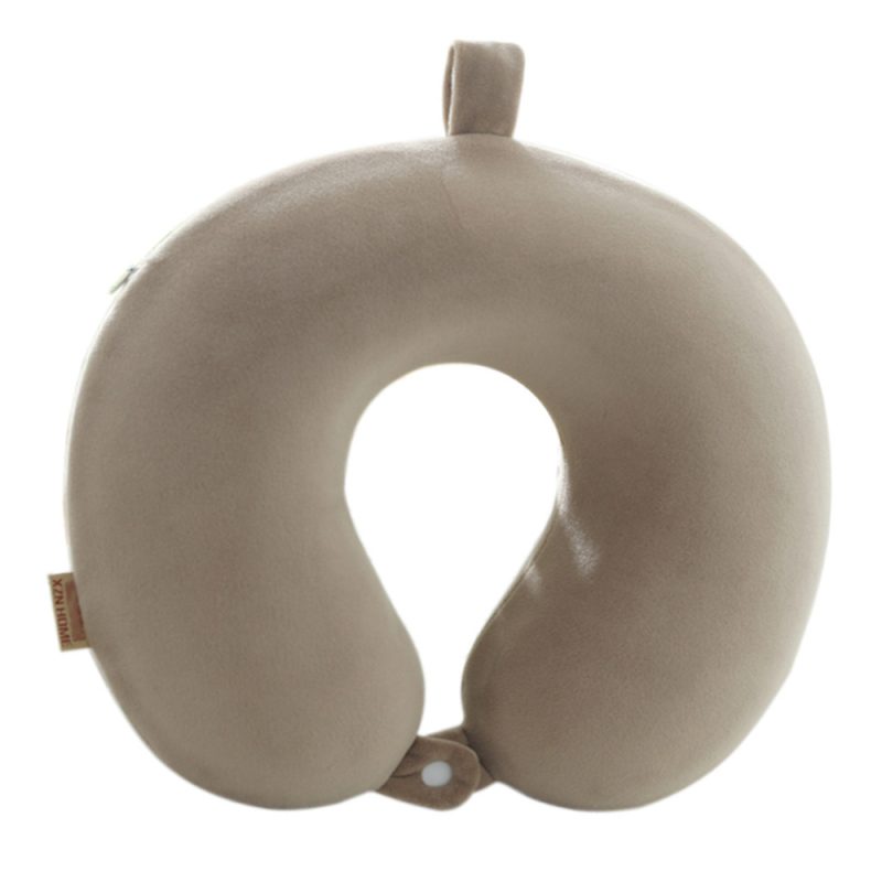 Solid Color U-shaped Memory Core Travel Pillow - Image 7