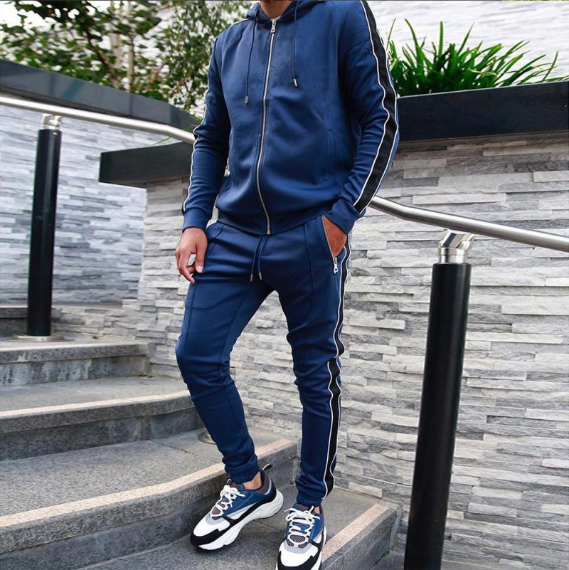 Casual Men's Striped Sportswear
