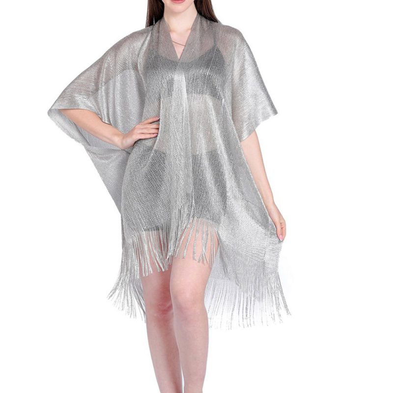 Mesh Silk Beach Cover Up - Image 6