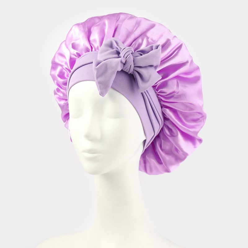 Double Layer Satin Silk Bonnet - Image 6