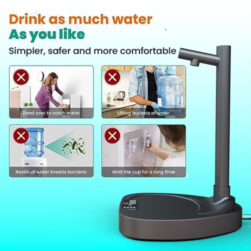 Automatic Rechargeable Water Dispenser With Stand - Image 2