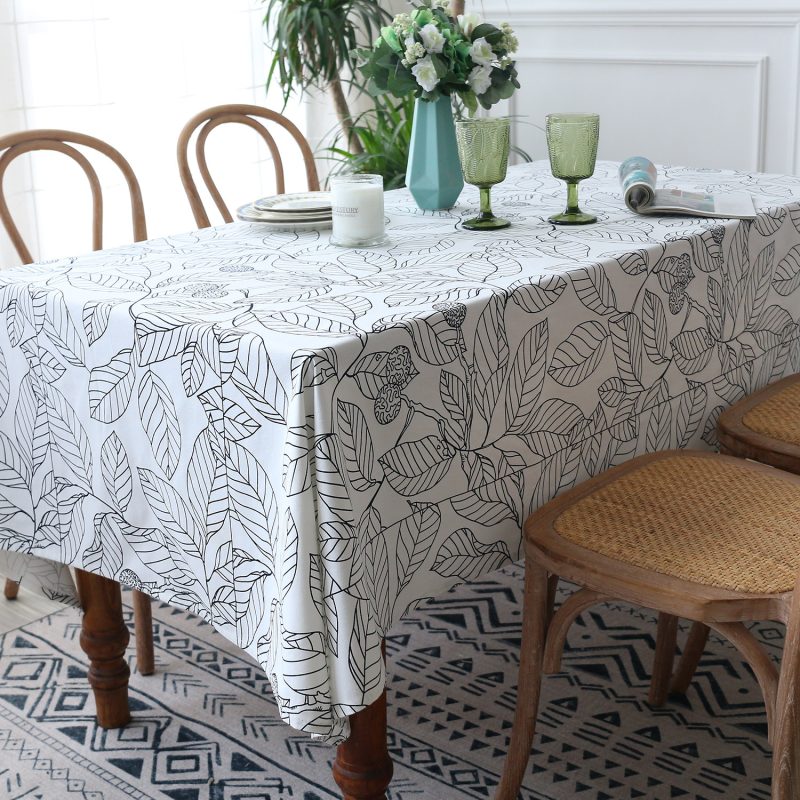 Simple Printed Coffee Dining Table Cloth - Image 4