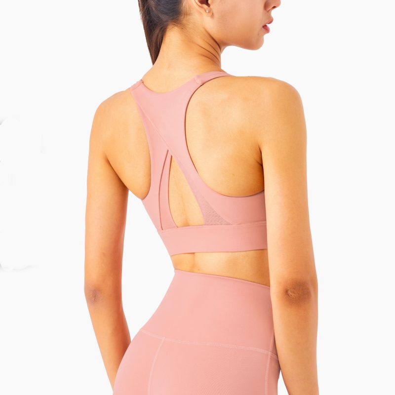 Women's Mesh Stitching Yoga Bra - Image 4