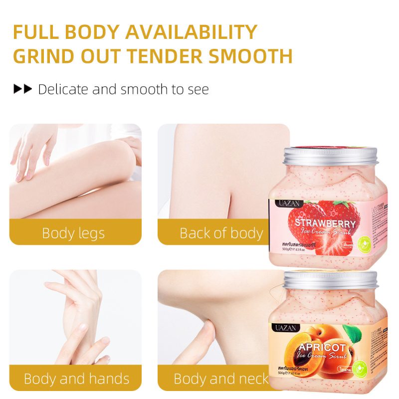 Ice Cream Body Scrub Cream Deep Cleansing Exfoliating Chicken Skin - Image 10