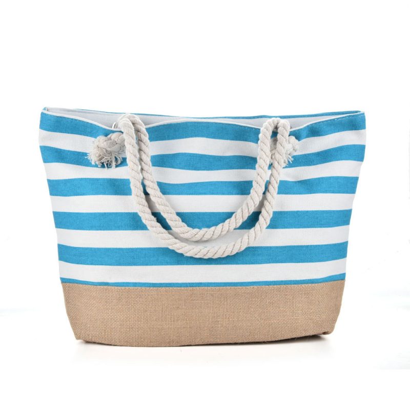 Casual Large Capacity Striped Shoulder Bags - Image 7