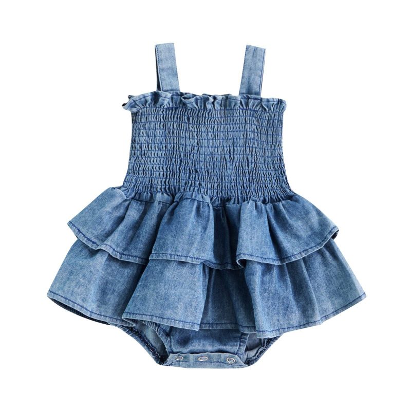 Baby Girl Denim Dress - Image 4